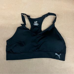 NEW Puma Black Padded Sports Bra Size Large